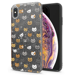 Lex Altern iPhone Glitter Case Cats Pattern