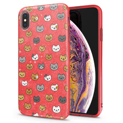 Lex Altern iPhone Glitter Case Cats Pattern