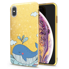 Lex Altern iPhone Glitter Case Blue Whale