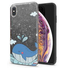 Lex Altern iPhone Glitter Case Blue Whale