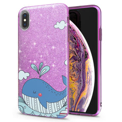 Lex Altern iPhone Glitter Case Blue Whale