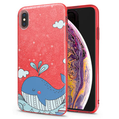 Lex Altern iPhone Glitter Case Blue Whale