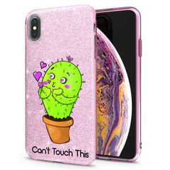 Lex Altern iPhone Glitter Case Cute Cactus