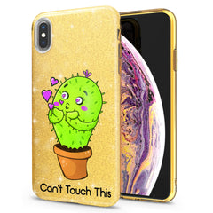 Lex Altern iPhone Glitter Case Cute Cactus