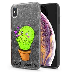 Lex Altern iPhone Glitter Case Cute Cactus