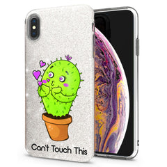 Lex Altern iPhone Glitter Case Cute Cactus