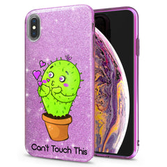 Lex Altern iPhone Glitter Case Cute Cactus