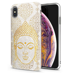 Lex Altern iPhone Glitter Case Golden Buddha