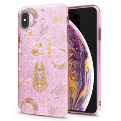 Lex Altern iPhone Glitter Case Golden Anubis