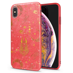 Lex Altern iPhone Glitter Case Golden Anubis