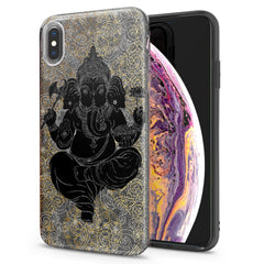 Lex Altern iPhone Glitter Case Black Ganesha