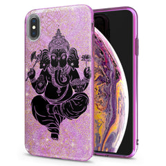 Lex Altern iPhone Glitter Case Black Ganesha