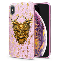 Lex Altern iPhone Glitter Case Golden Mask