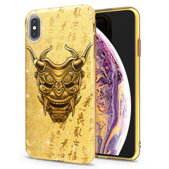 Lex Altern iPhone Glitter Case Golden Mask