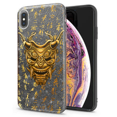 Lex Altern iPhone Glitter Case Golden Mask