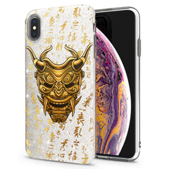 Lex Altern iPhone Glitter Case Golden Mask