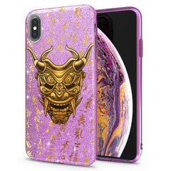 Lex Altern iPhone Glitter Case Golden Mask