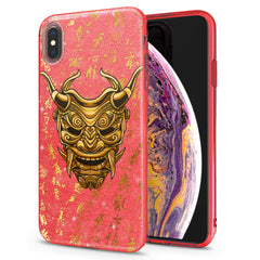 Lex Altern iPhone Glitter Case Golden Mask