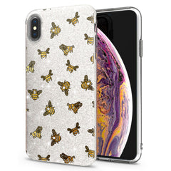 Lex Altern iPhone Glitter Case Honeybee Pattern