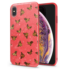 Lex Altern iPhone Glitter Case Honeybee Pattern