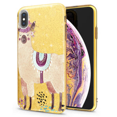 Lex Altern iPhone Glitter Case Pink Llama