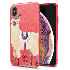 Lex Altern iPhone Glitter Case Pink Llama