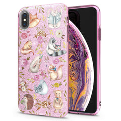 Lex Altern iPhone Glitter Case Watercolor Animals