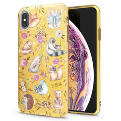 Lex Altern iPhone Glitter Case Watercolor Animals