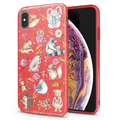 Lex Altern iPhone Glitter Case Watercolor Animals