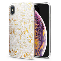 Lex Altern iPhone Glitter Case Golden Deers