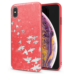 Lex Altern iPhone Glitter Case Flock of Doves