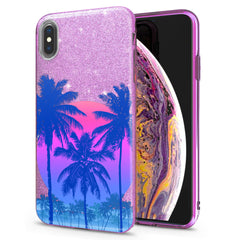 Lex Altern iPhone Glitter Case Tropical Landscape