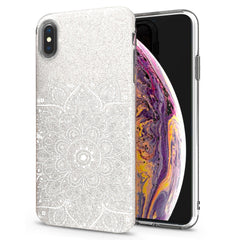 Lex Altern iPhone Glitter Case Mandala Flower