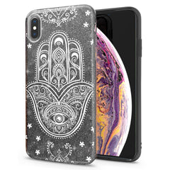 Lex Altern iPhone Glitter Case Indian Hamsa