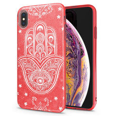 Lex Altern iPhone Glitter Case Indian Hamsa