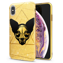 Lex Altern iPhone Glitter Case Boho Cat Skull