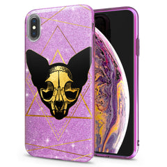 Lex Altern iPhone Glitter Case Boho Cat Skull