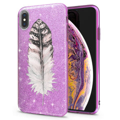 Lex Altern iPhone Glitter Case Elegant Feather Theme