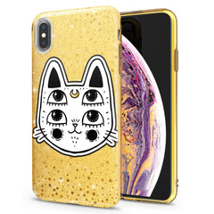 Lex Altern iPhone Glitter Case Kawaii Boho Cat