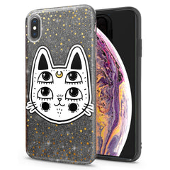 Lex Altern iPhone Glitter Case Kawaii Boho Cat