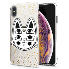 Lex Altern iPhone Glitter Case Kawaii Boho Cat