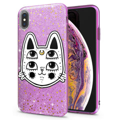 Lex Altern iPhone Glitter Case Kawaii Boho Cat