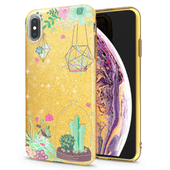 Lex Altern iPhone Glitter Case Cactus Terrarium