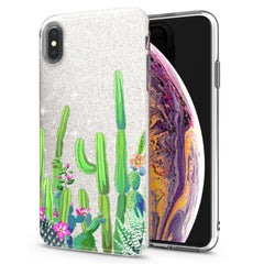 Lex Altern iPhone Glitter Case Floral Cactus