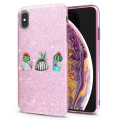 Lex Altern iPhone Glitter Case Abstract Cactus