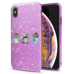 Lex Altern iPhone Glitter Case Abstract Cactus