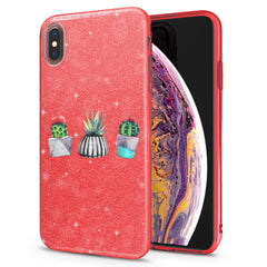 Lex Altern iPhone Glitter Case Abstract Cactus