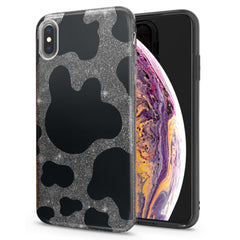 Lex Altern iPhone Glitter Case Black Leopard Pattern