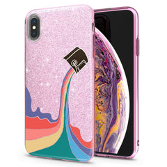 Lex Altern iPhone Glitter Case Rainbow Paint