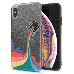 Lex Altern iPhone Glitter Case Rainbow Paint